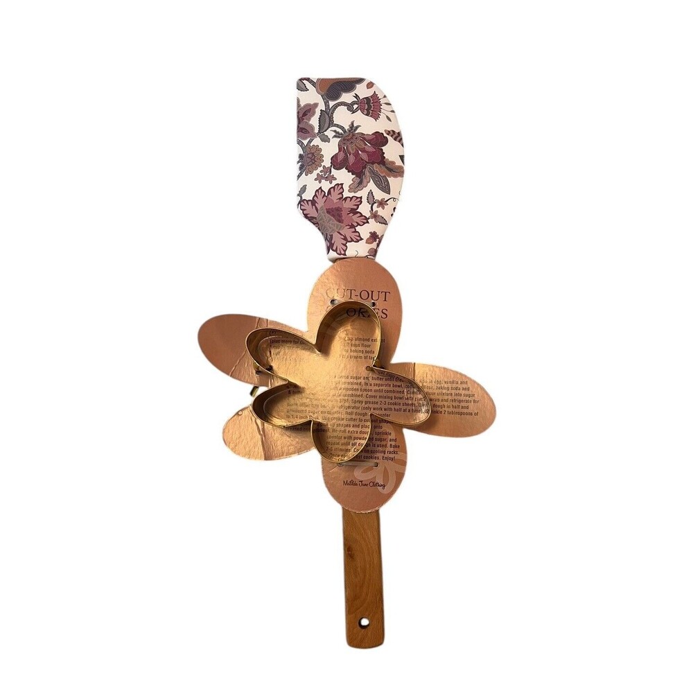 Matilda Jane Heart to Heart All in Good Taste Spatula‎ & Cookie Cutter set NWT